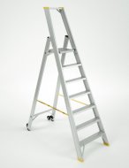 Drabina aluminiowa 6-stopniowa łącznie z podestem Forte 9306