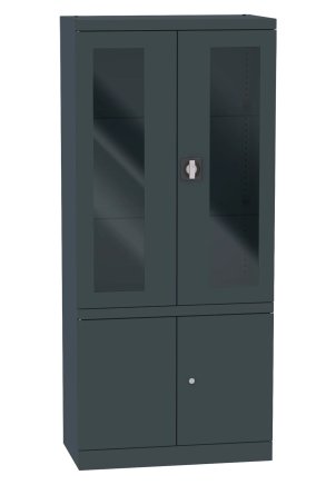 Szafka lekarska ze szklanymi i pełnymi drzwiami Malow NSML 114 - 3