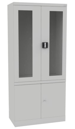 Szafka lekarska ze szklanymi i pełnymi drzwiami Malow NSML 114 - 7