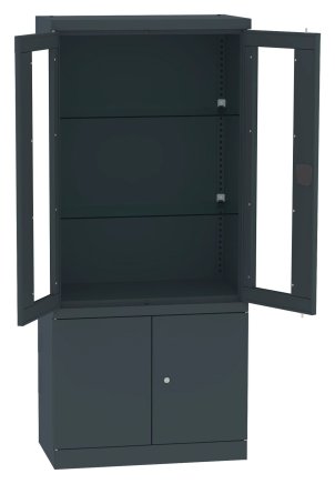 Szafka lekarska ze szklanymi i pełnymi drzwiami Malow NSML 114 - 4