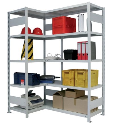 Regał metalowy narożny Klips RAL (różne warianty) - 4