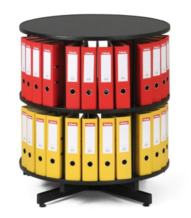 Regał obrotowy na segregatory – 2 poziomy - 2