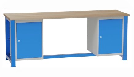 Stół warsztatowy z kontenerkami