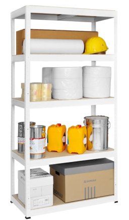 Bezśrubowy regał półkowy Futur 250 1800x900x450mm biały - 2