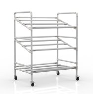 Wózek z półkami na skrzynki, szerokość 972 mm, 24040230