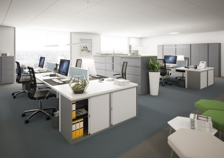 Szafa dwudrzwiowa Bisley Essentials 1570 x 800/914/1000 x 470 mm - 4