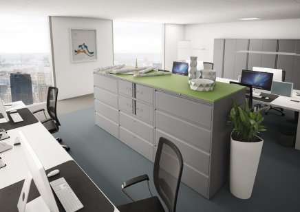 Szafa na dokumemty dwudrzwiowa Bisley Essentials 1270 x 800/914/1000 x 470 mm - 3