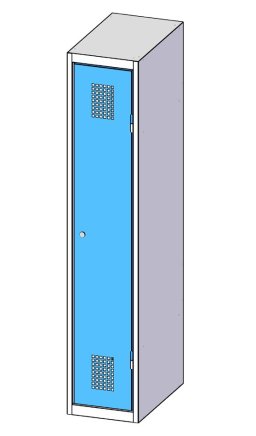 Szafa metalowa jednodrzwiowa XS41-15 - 3