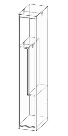 Szafa dzielona XS42-18Z - 4