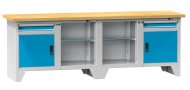 Stół warsztatowy z kontenerkami i półkami PS 3-2