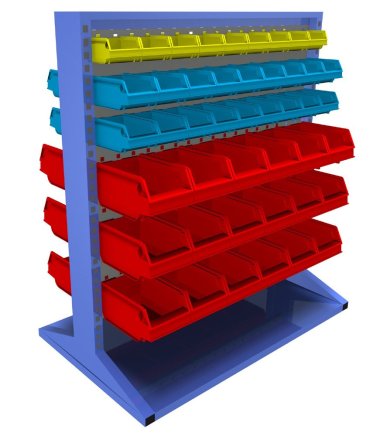 Stacjonarny panel dwustronny z wyposażeniem PSZ_21_A_VAR_2