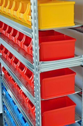 Regał metalowy z plastikowymi pojemnikami 1972 x 1124 x 330 mm 877851018_VAR_7 - 3