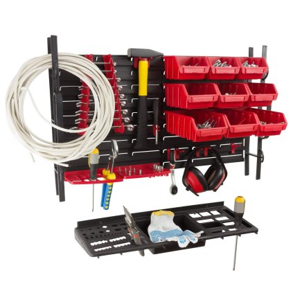 Panel z tworzywa sztucznego Fixing Wall Max z uchwytami na narzędzia i Ergoboxami Z218265PG001 - 3