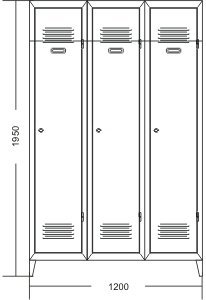 Szafa metalowa A5097 - 2