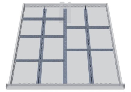 Metalowe przegródki do szuflad 138BLH100A