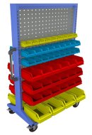 Mobilny panel dwustronny z wyposażeniem PSZ_22_B_VAR_5