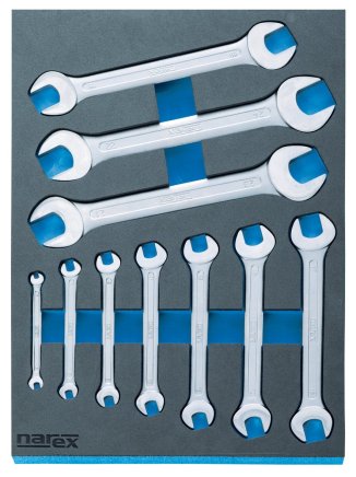 Zestaw kluczy płaskich podwójnych DIN 3110 443001400