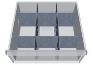 Metalowa przegródka do szuflad 118A