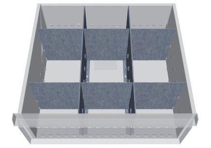 Metalowa przegródka do szuflad 118A