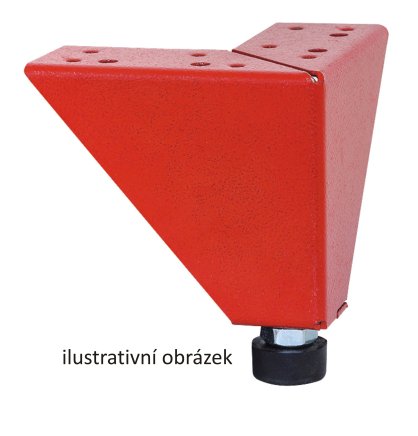 Stopki z poziomowaniem, 4 szt., RAL 9005, wysokość 100 mm