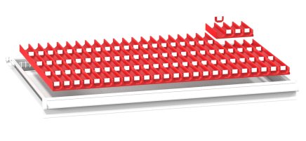 Plastikowe przegródki do szuflad ZG 54 x 36D