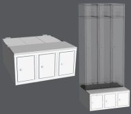 Kontener do szafy LBX 23A - 750 mm