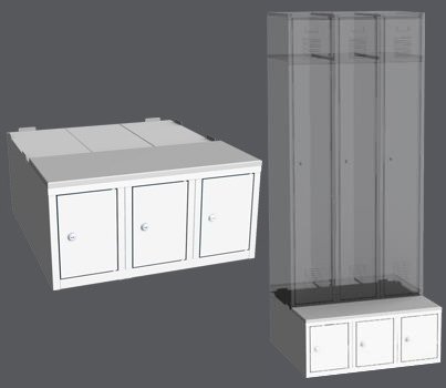 Kontener do szafy LBX 23A - 750 mm