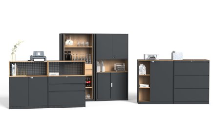 Szafa biurowa metalowa 1800 x 900 x 390 HDW-C-K05 z drzwiami przesuwnymi - 3