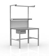 Stół warsztatowy ESD z regulacją wysokości SPEXESD o głębokości 900 mm (różne warianty)