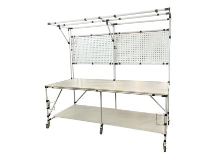 Stół warsztatowy na kółkach z blatem laminowanym 23080393