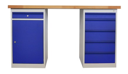 Stół warsztatowy z kontenerkami CE15_51P