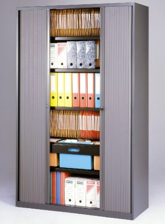 Szafa żaluzjowa z półkami Bisley ET412/19/4S - 2