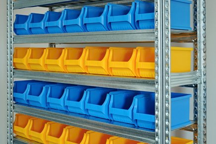 Regał metalowy z plastikowymi pojemnikami 1972 x 1124 x 330 mm 877851018_VAR_5 - 3