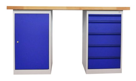 Stół warsztatowy z kontenerkami CE15_5D