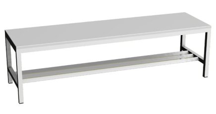 Ławka do szatni - szerokość 1500 mm LAV 15A