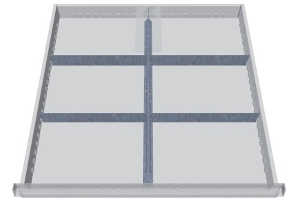 Metalowe przegródki do szuflad 144BLH150A