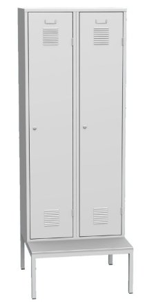 Szafa metalowa z ławką SAL 42A - 3