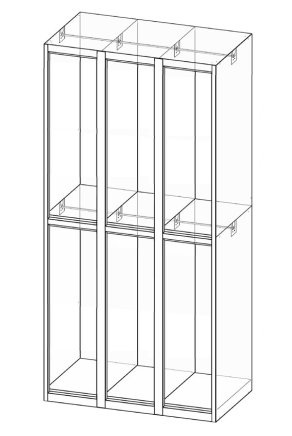 Szafa dzielona XS76-18P - 4