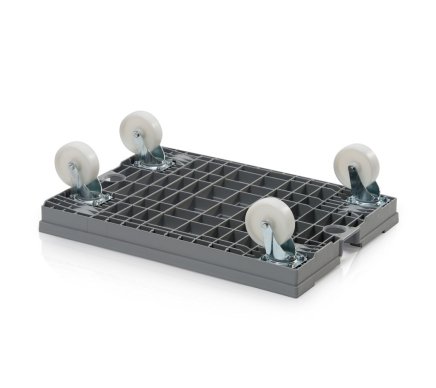 Wózek pod skrzynki większych gabarytów - 4 koła skrętne - 2