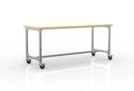 Mobilny stół roboczy z profili aluminiowych, szerokość 2000 mm
