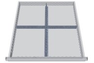 Metalowa podziałka do szuflad 137A