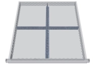 Metalowa podziałka do szuflad 137A