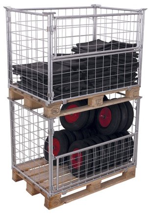 Europaleta osiatkowana ze ścianką składaną vpa-080.027 - 3