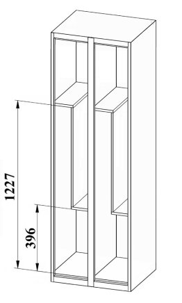 Szafa dzielona XS64-18Z - 5