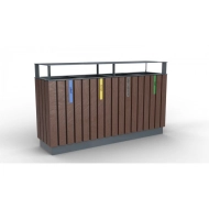 Kosz do segregacji odpadów Recyklat VI. bezobsługowy