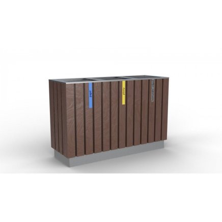 Kosz do segregacji śmieci Recyklat III. bezobsługowy