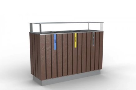 Kosz do segregacji odpadów Recyklat IV. bezobsługowy