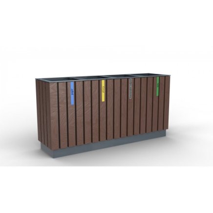 Kosz do segregacji odpadów Recyklat V. bezobsługowy