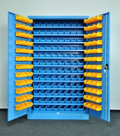 Szafka warsztatowa Kovos ze skrzynkami plastikowymi SPZ_11_0003_C_VAR_7