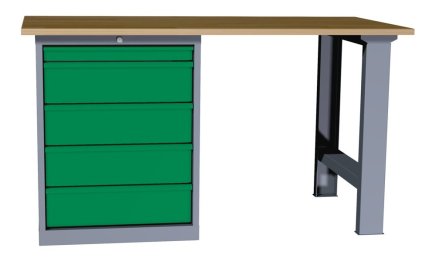 Stół warsztatowy z kontenerkiem stojącym Economy EPS 11 - 5